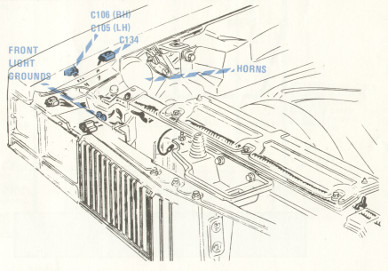 RH Front Corner of Engine Compartment