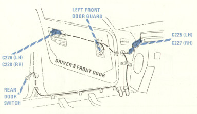 Driver's Door Theft Deterrent Wiring