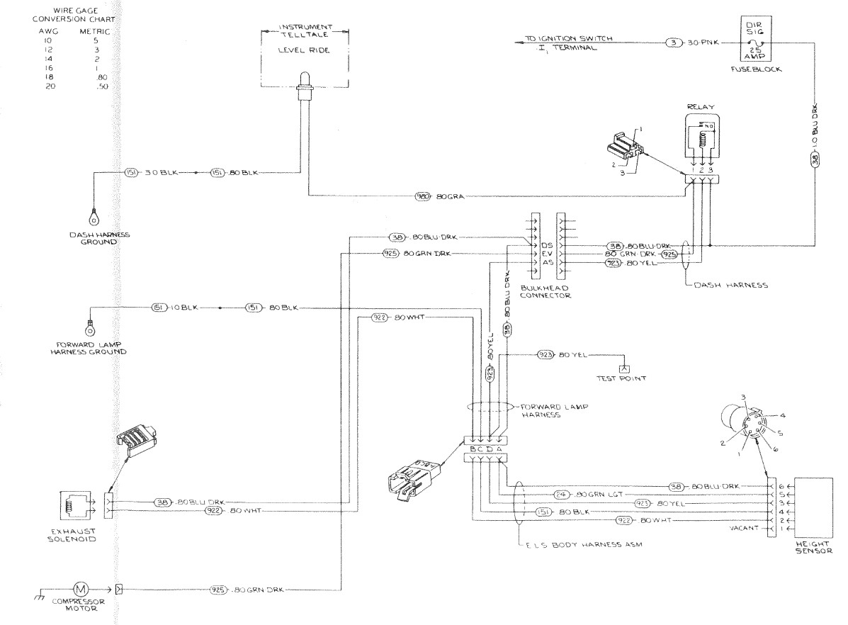 Electronic Load Leveler Wiring Circuit. 1978