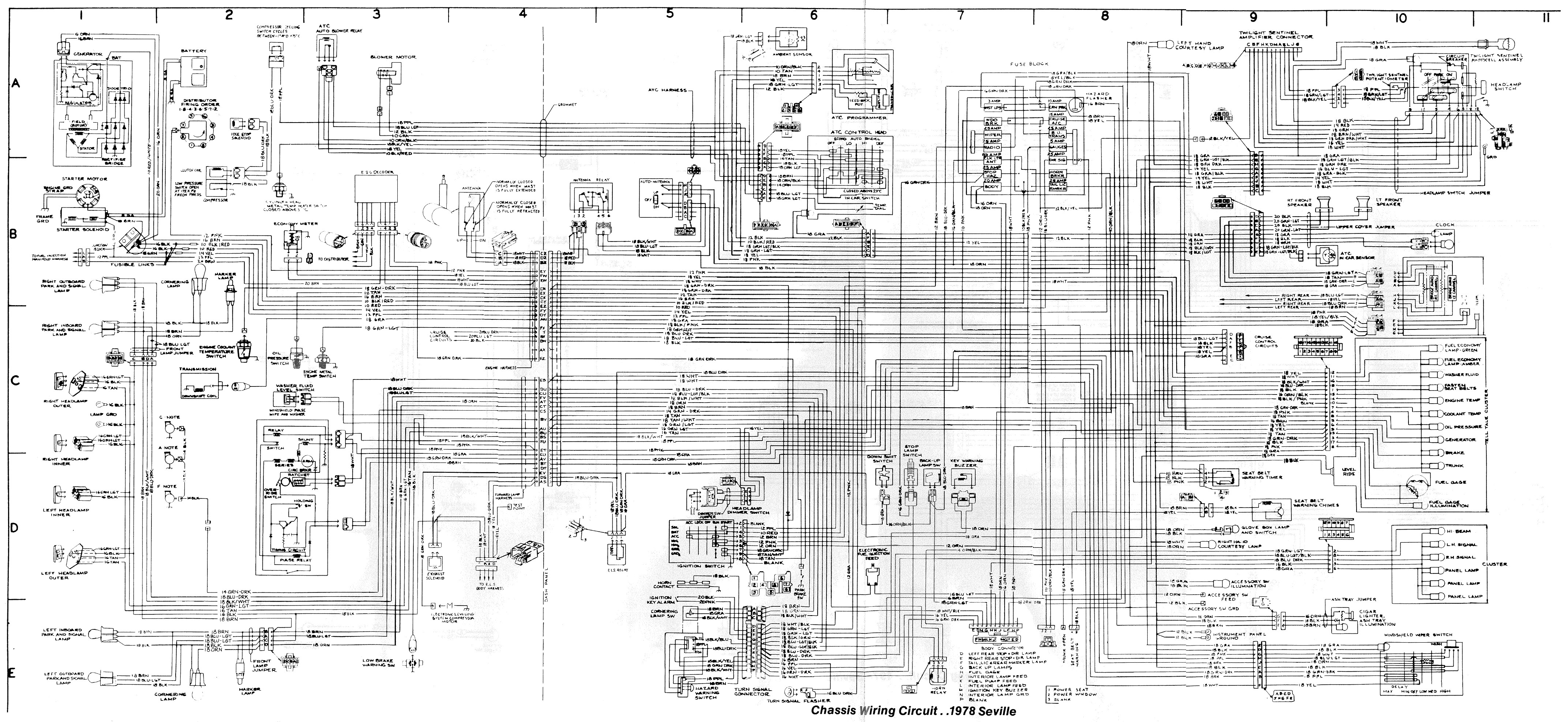 Chassis Wiring Circuit. 1978